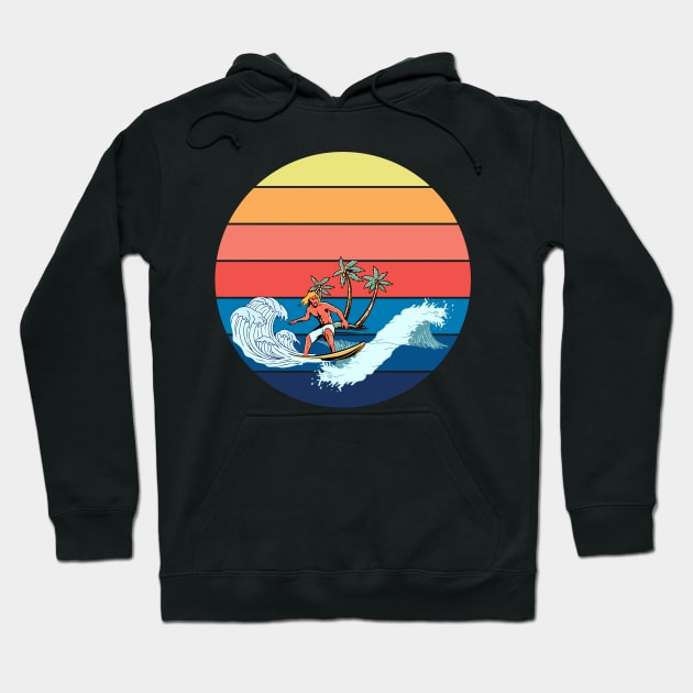 Catch the Wave of Adventure Hoodie by NedisDesign